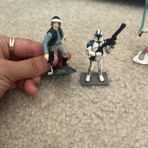 Star Wars Miniatures Figures Lot of 9 Action Figures Collection Toy - Picture 5 of 6